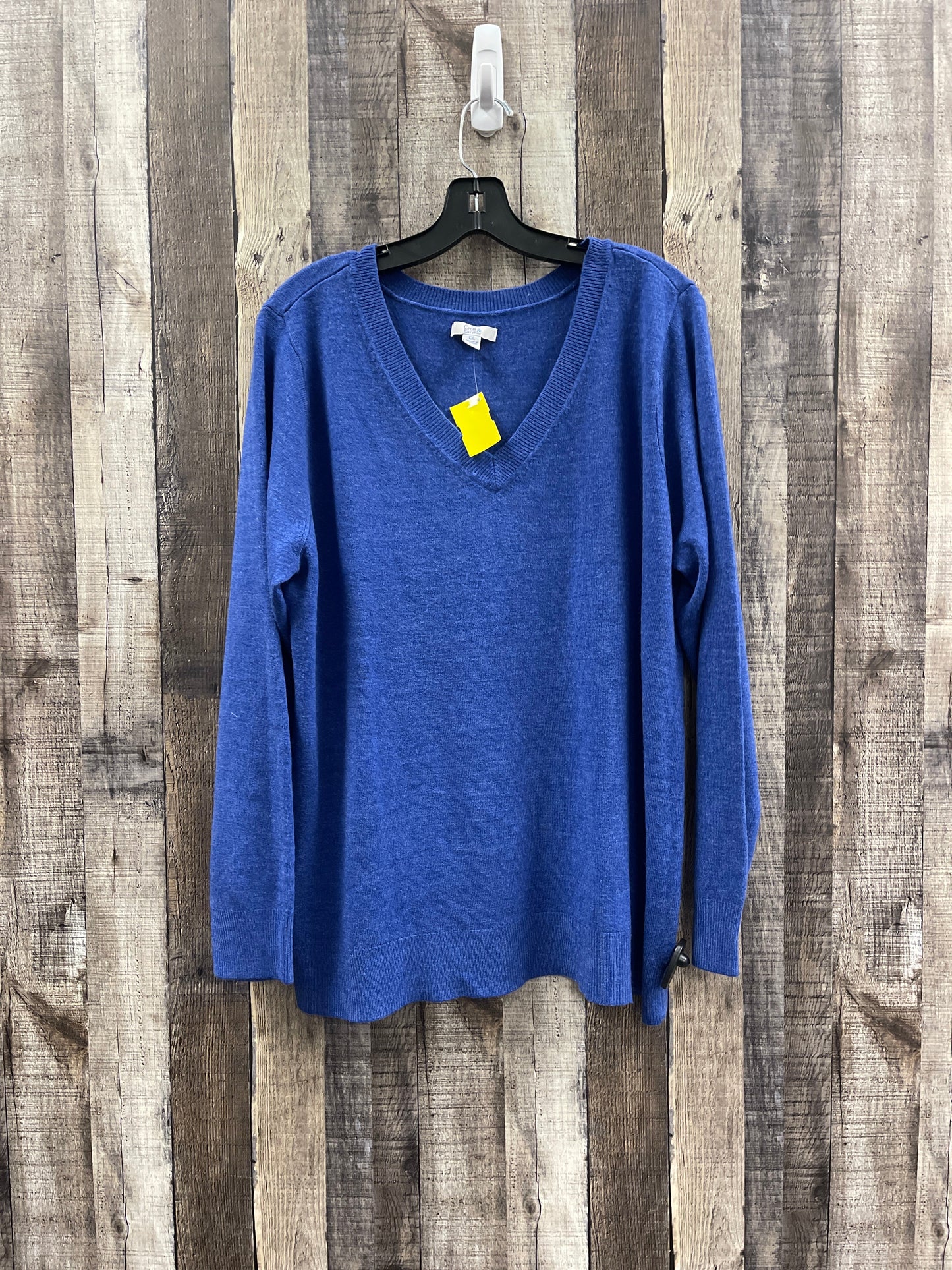 Sweater By Croft And Barrow In Blue, Size: 2x