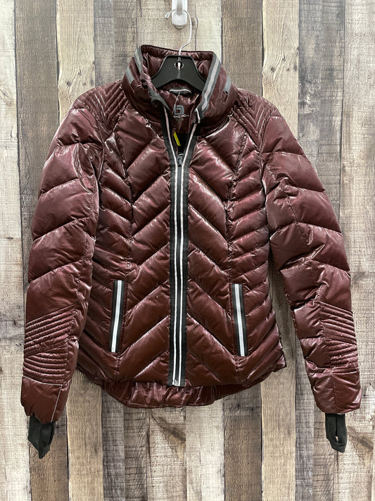 Jacket Puffer & Quilted By Clothes Mentor In Maroon, Size: Xs