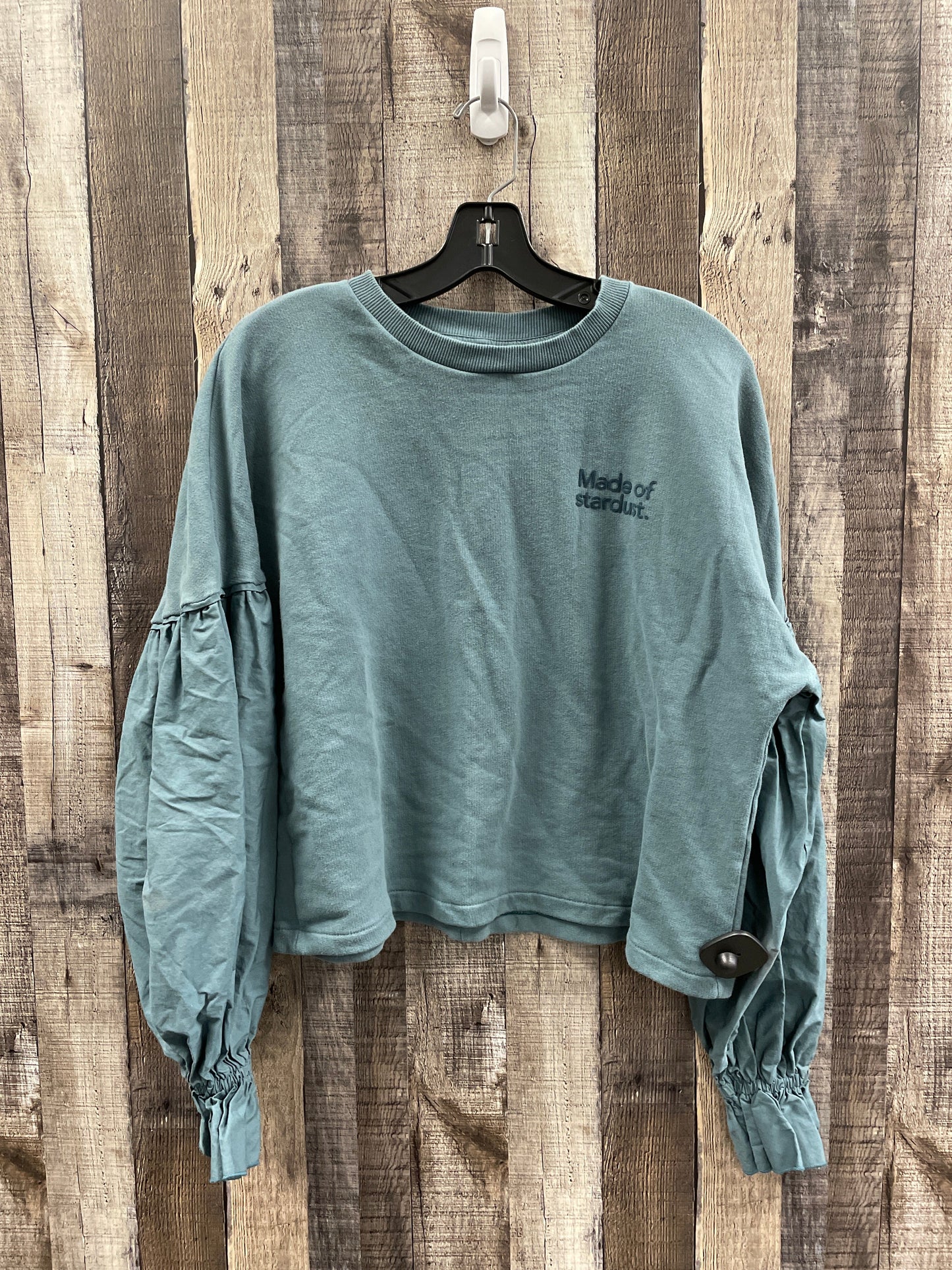 Sweatshirt Crewneck By Zara In Green, Size: M