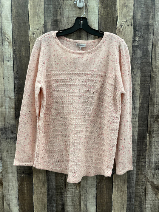 Sweater By Croft And Barrow In Pink, Size: L