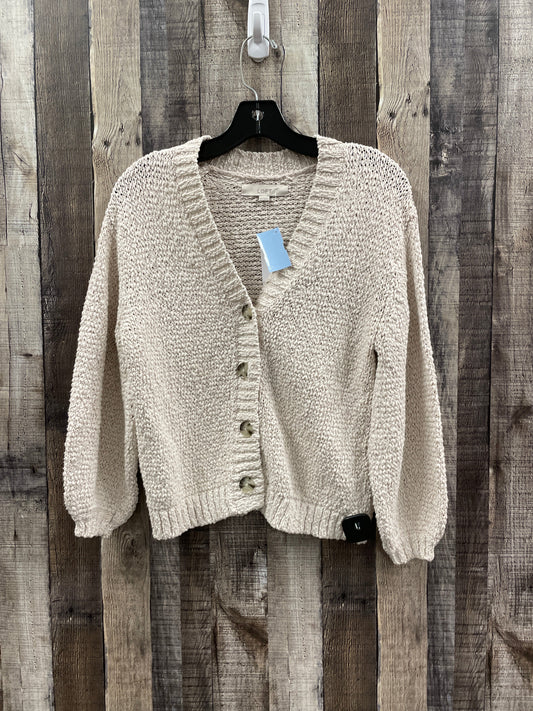 Sweater Cardigan By Loft In Beige, Size: Xs