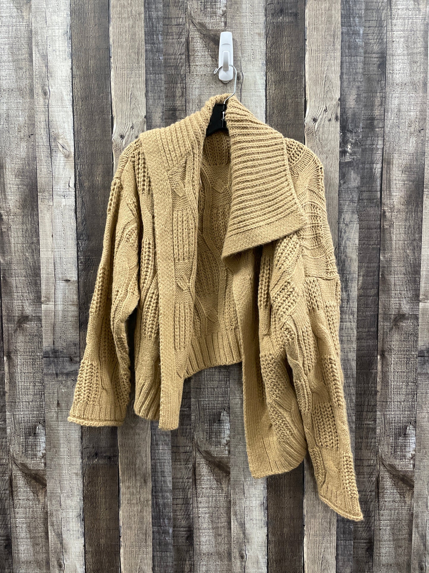 Sweater Cardigan By Universal Thread In Tan, Size: L