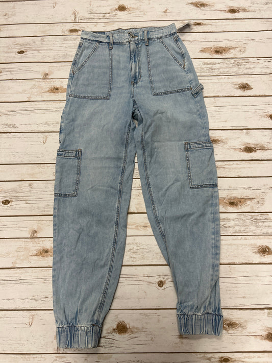 Jeans Straight By American Eagle In Blue Denim, Size: 6l