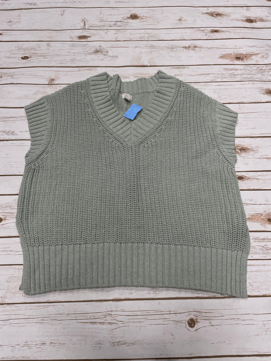 Vest Sweater By A New Day In Green & Grey, Size: Xl