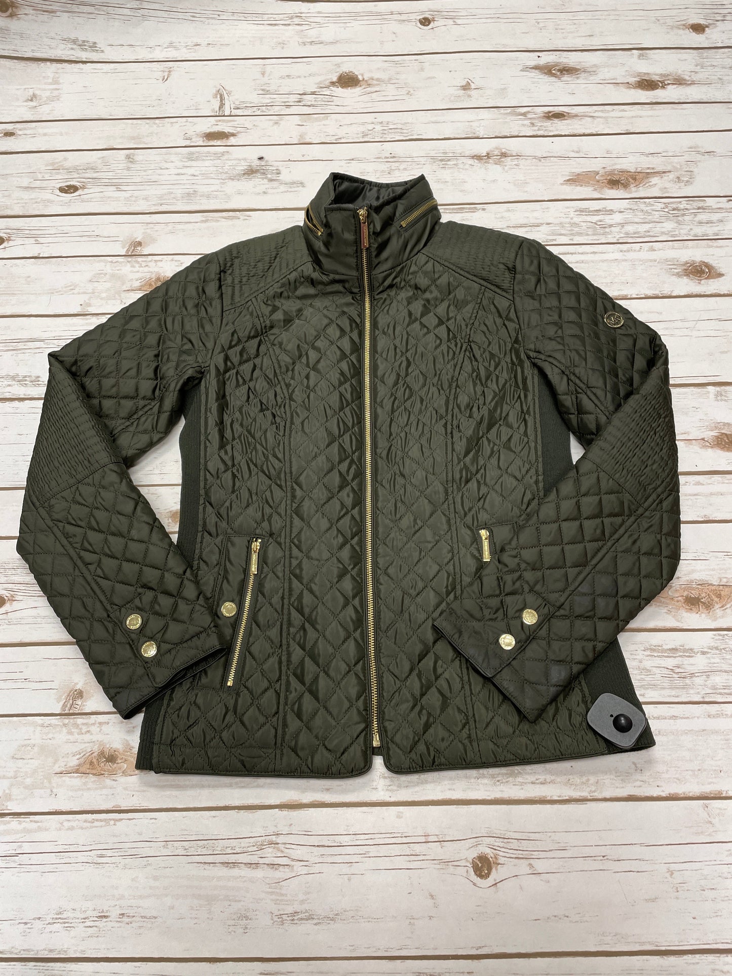 Jacket Puffer & Quilted By Michael By Michael Kors In Green, Size: S