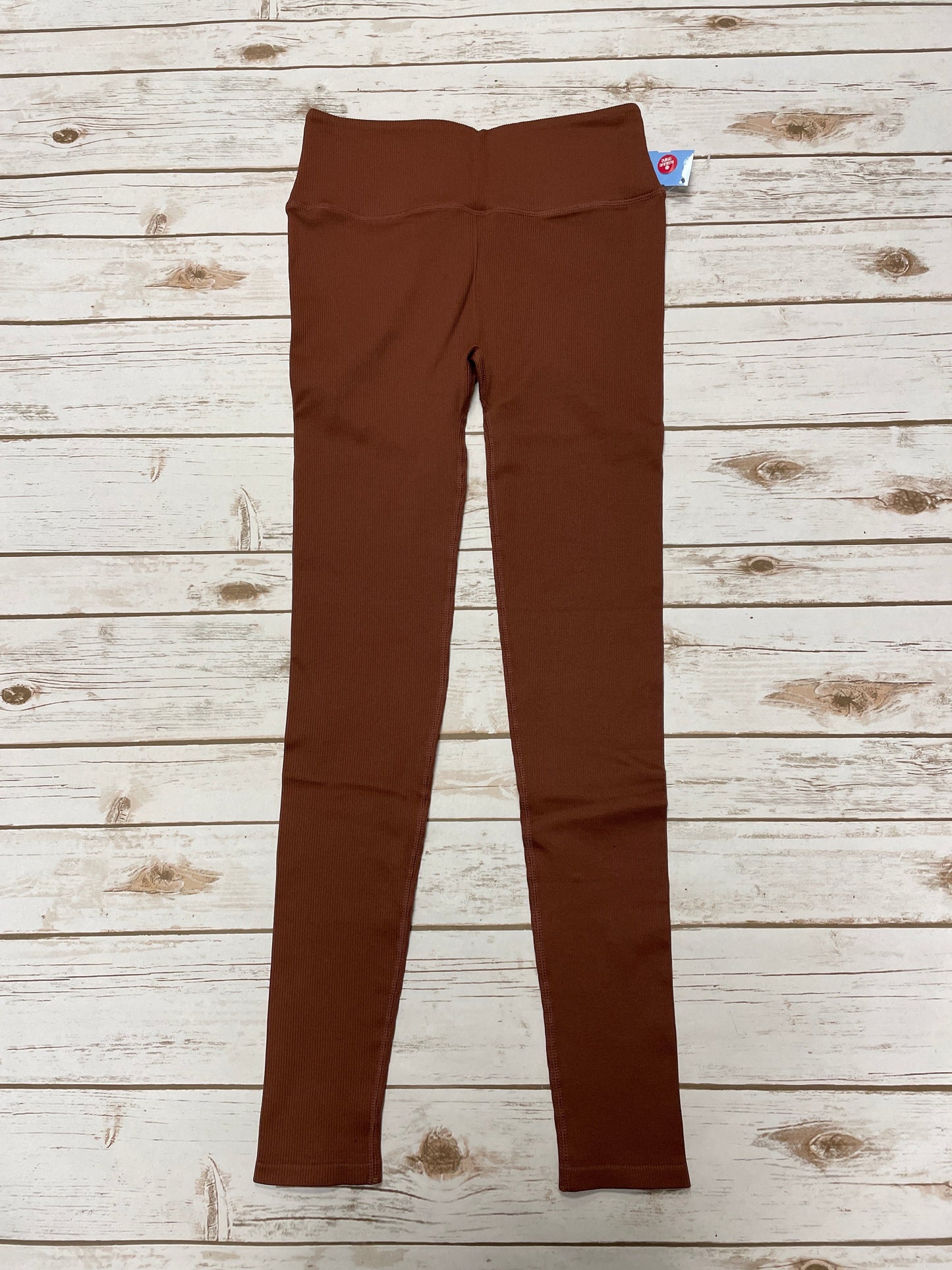 Athletic Leggings By Fabletics In Brown, Size: M