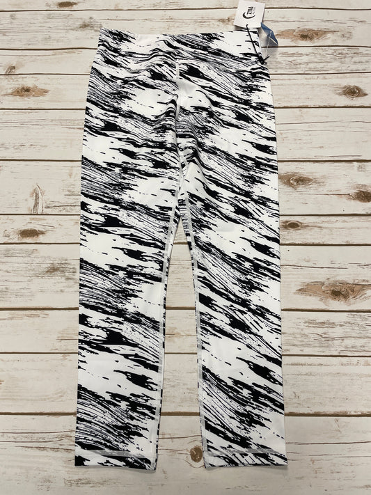 Athletic Leggings By Zyia In Black & White, Size: M