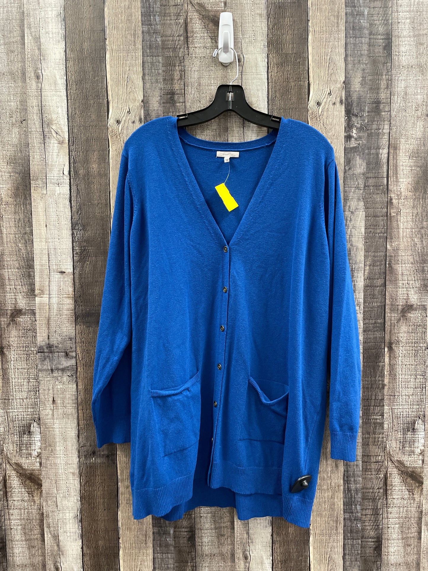 Cardigan By Maurices In Blue, Size: 1x