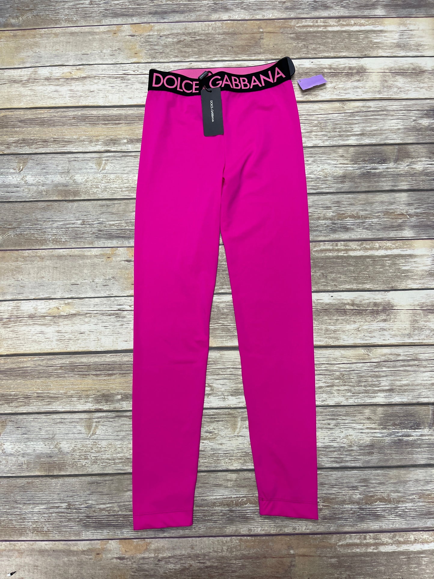 Pink Pants Luxury Designer Dolce And Gabbana, Size 12