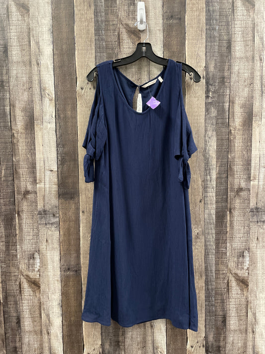 Blue Dress Casual Midi Soft Surroundings, Size M