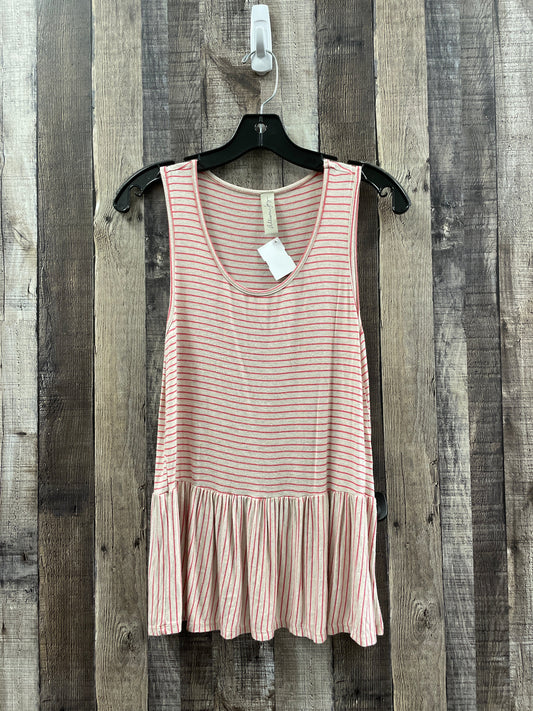 Top Sleeveless By Allison Joy In Striped Pattern, Size: M