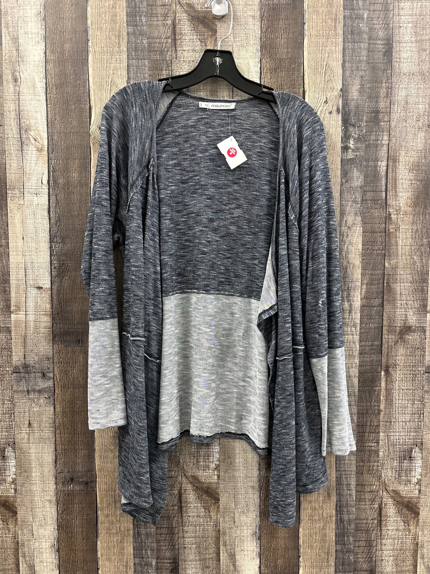 Cardigan By Maurices In Grey, Size: 2x