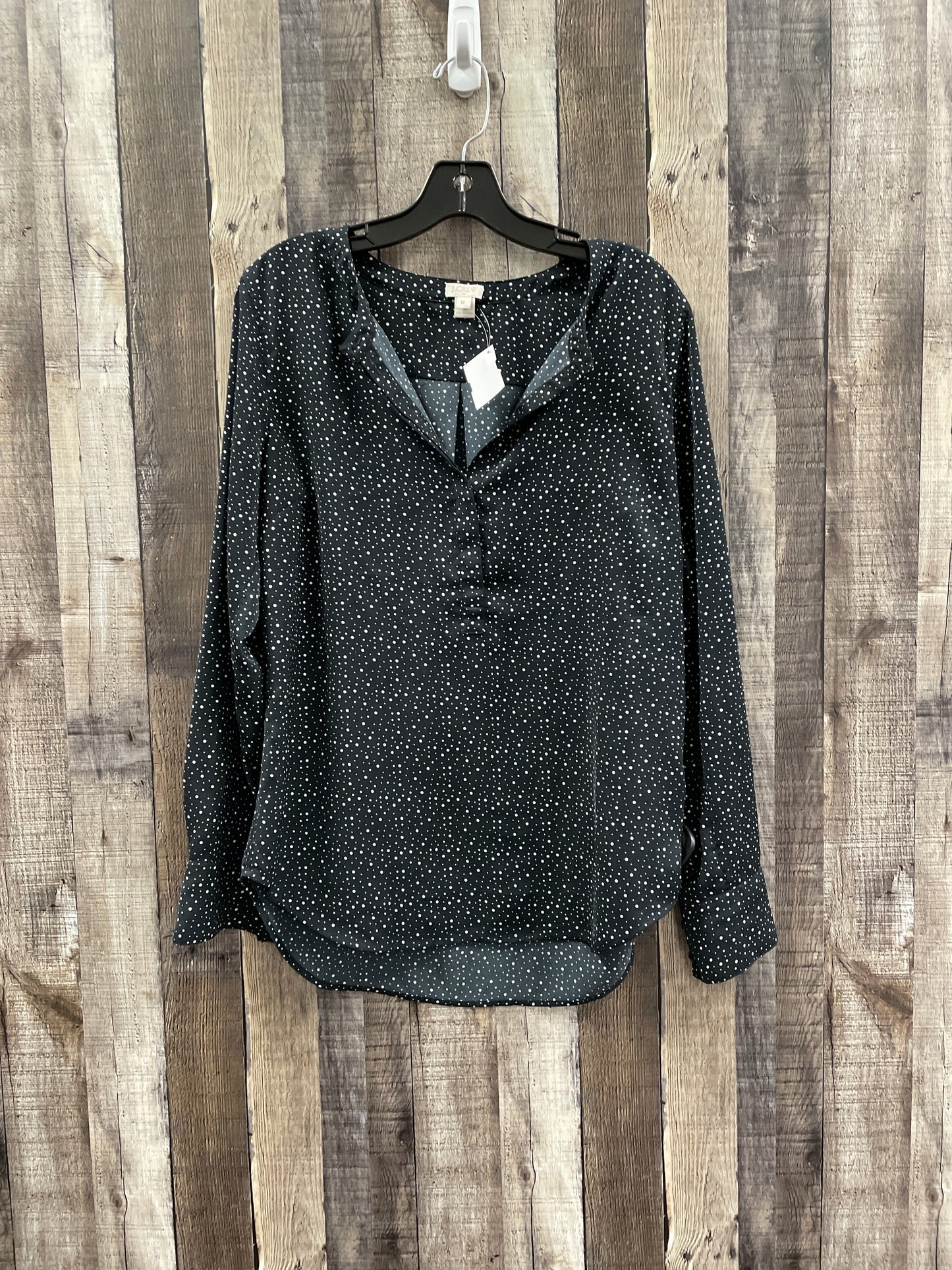 Top Long Sleeve By J. Crew In Black, Size: M