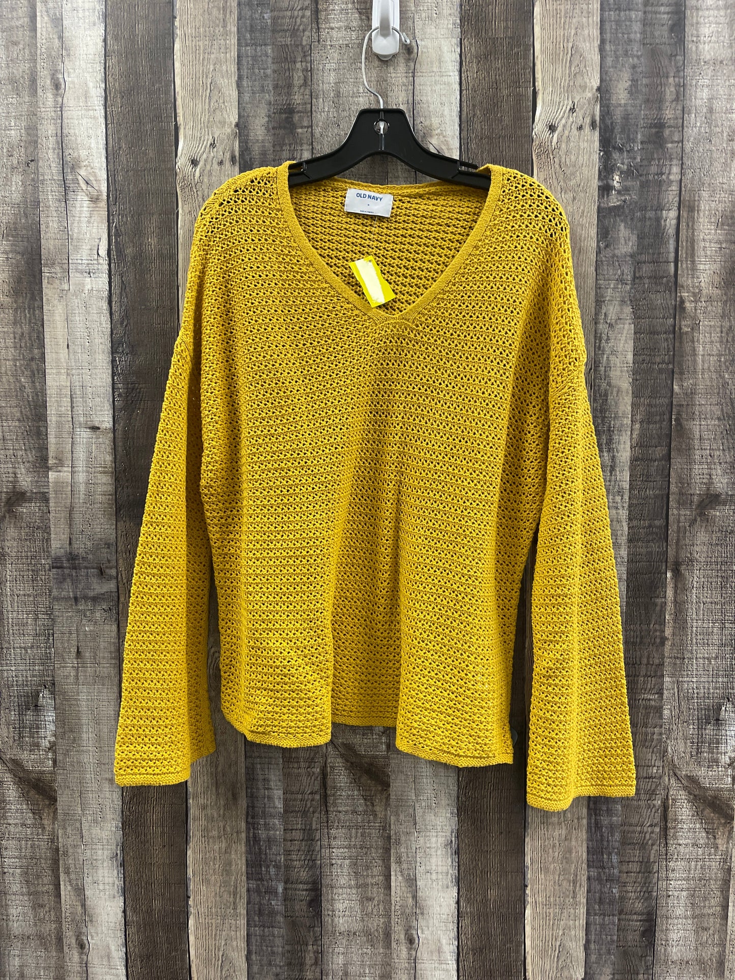 Sweater By Old Navy In Yellow, Size: M