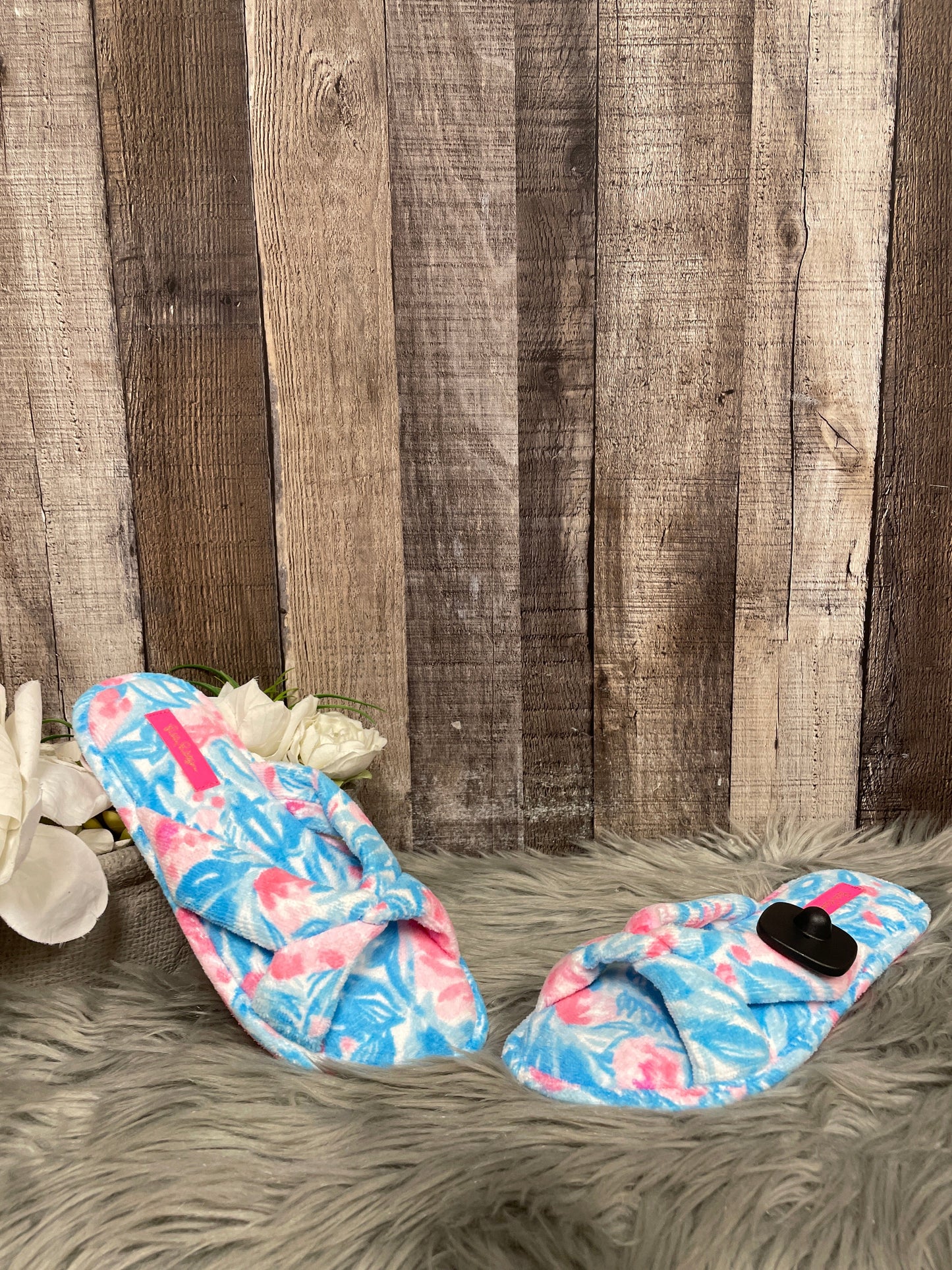 Blue Sandals Flip Flops Lilly Pulitzer, Size 7