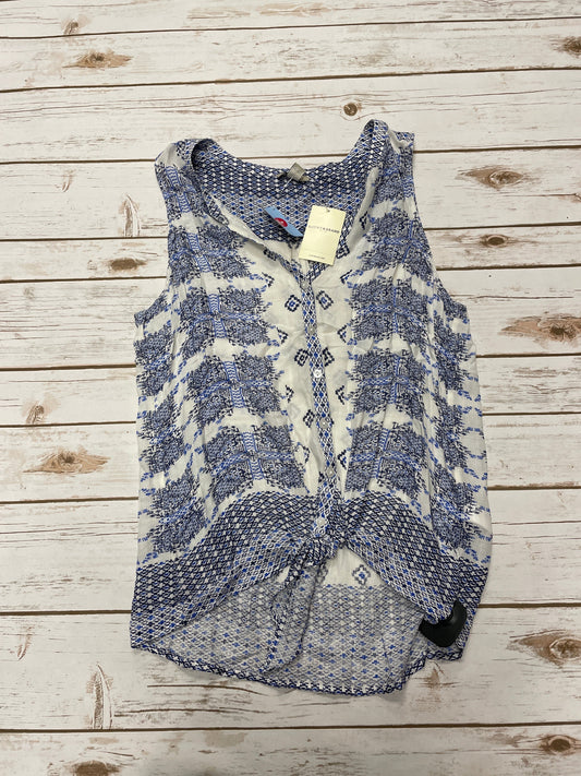 Top Sleeveless By Lucky Brand In Blue, Size: M