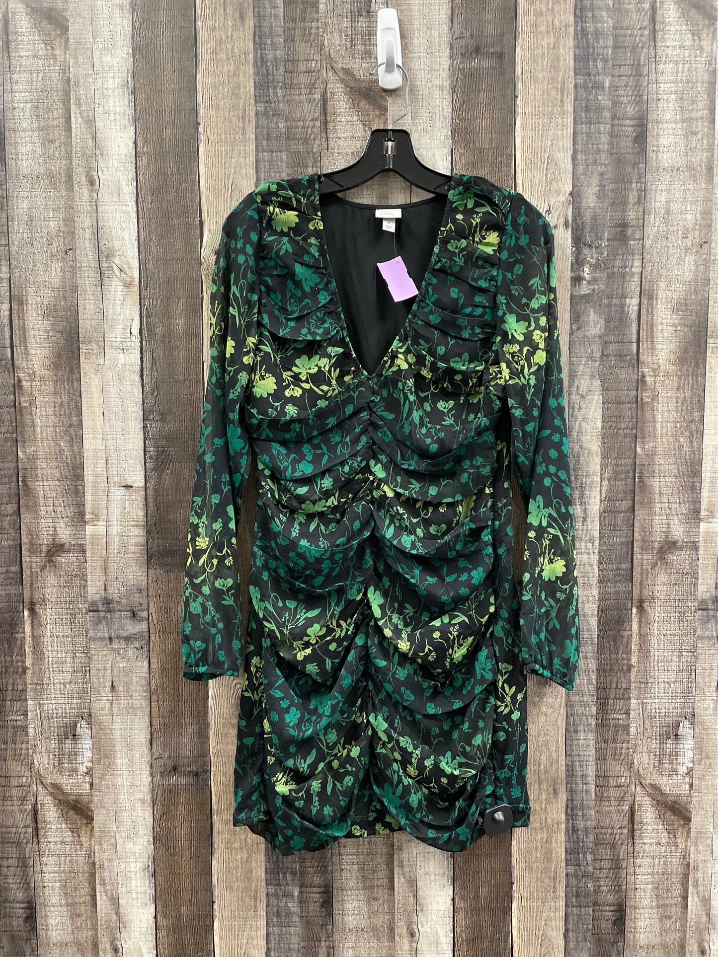 Black & Green Dress Casual Short A New Day, Size M