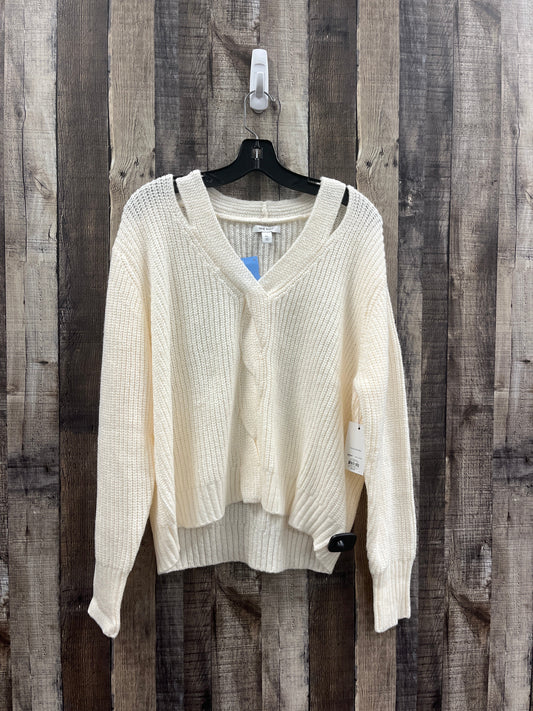 Sweater By Nine West In Cream, Size: Xl