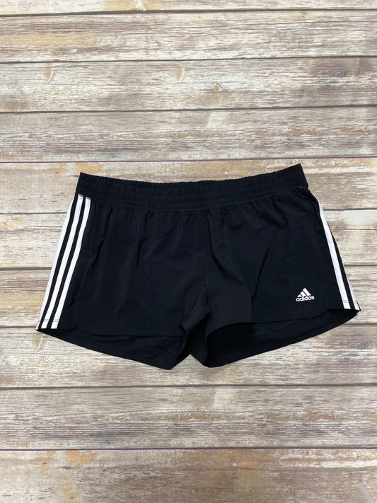 Black & White Athletic Shorts Adidas, Size Xl