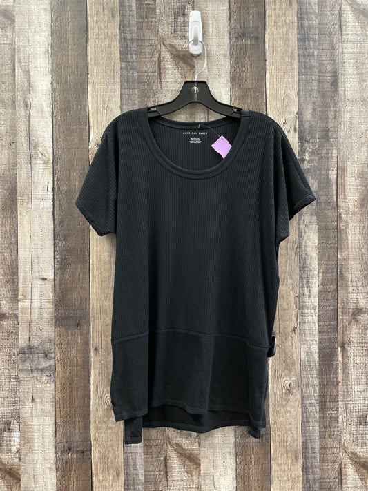 Black Tunic Short Sleeve American Eagle, Size Xs