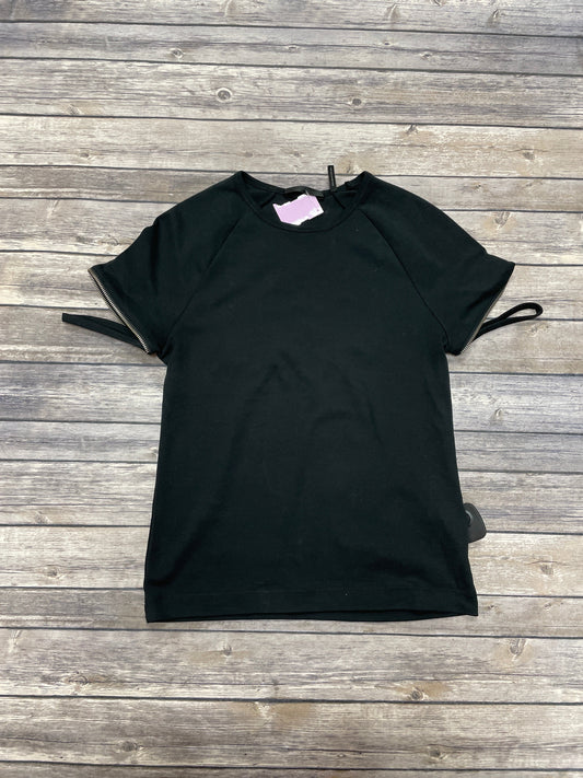 Black Top Short Sleeve Designer Helmut Lang, Size M