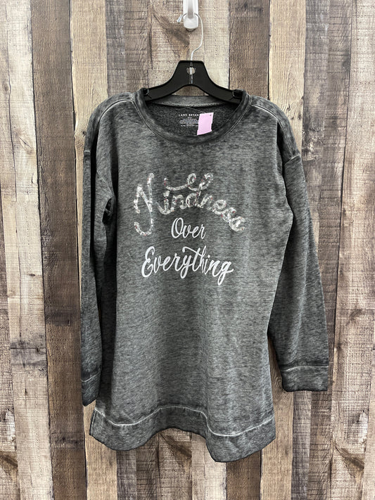 Grey Top Long Sleeve Lane Bryant, Size M