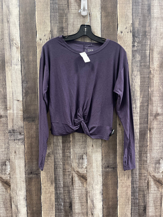 Athletic Top Long Sleeve Collar By Old Navy In Purple, Size: Xs