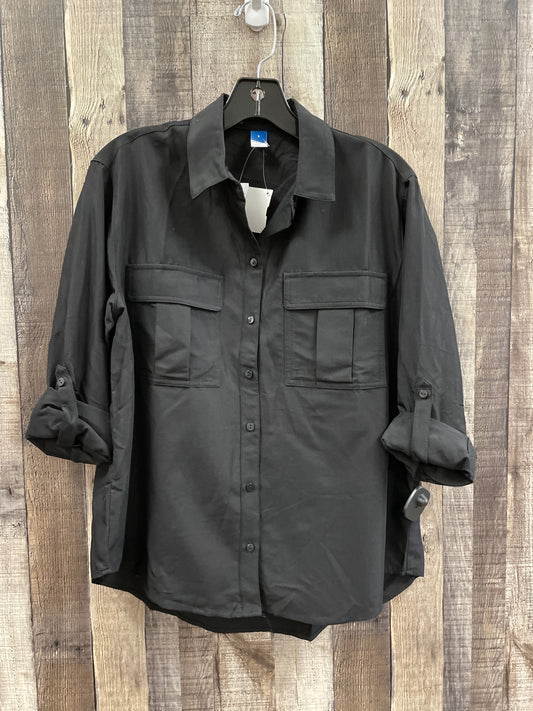 Top Long Sleeve By Old Navy In Black, Size: S