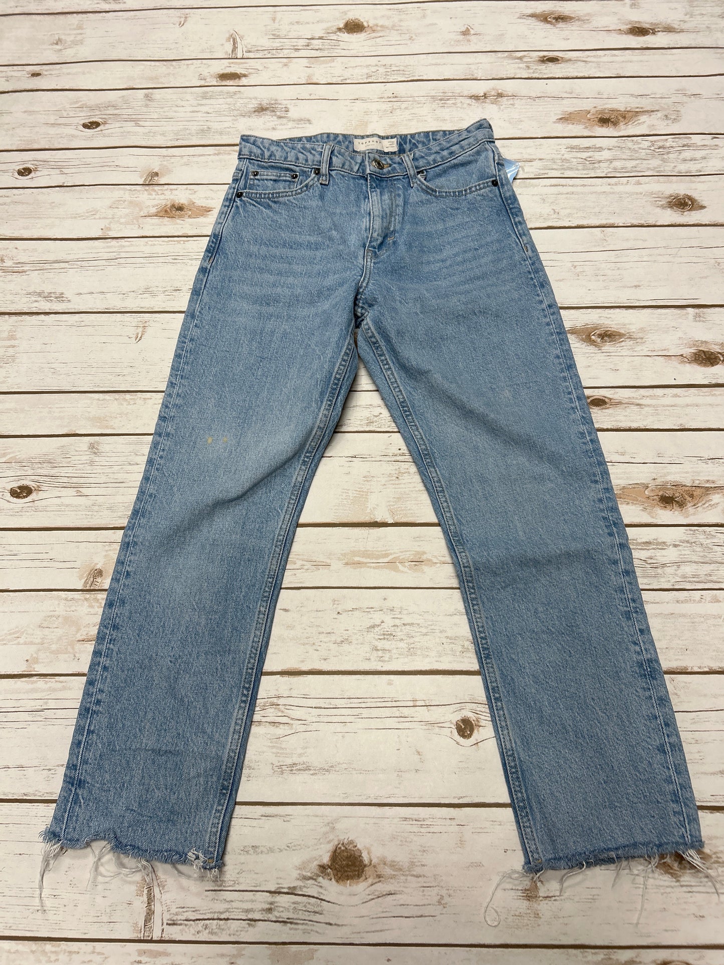 Jeans Skinny By Topshop In Blue Denim, Size: 2