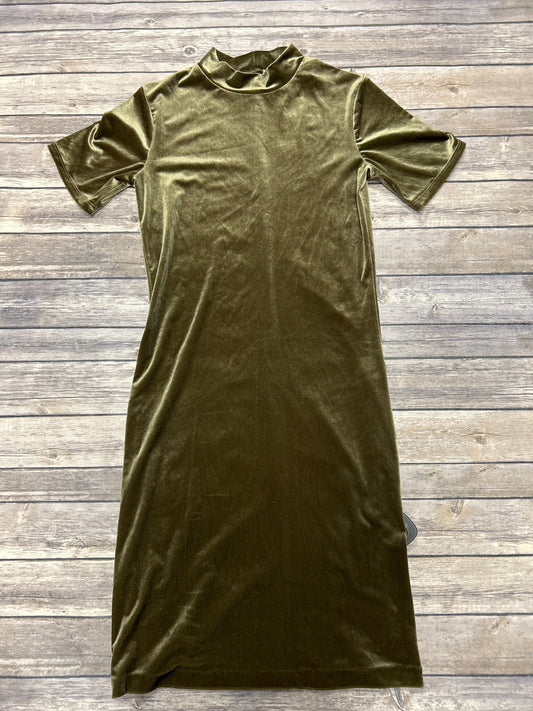 Dress Casual Midi By Zara In Green, Size: M