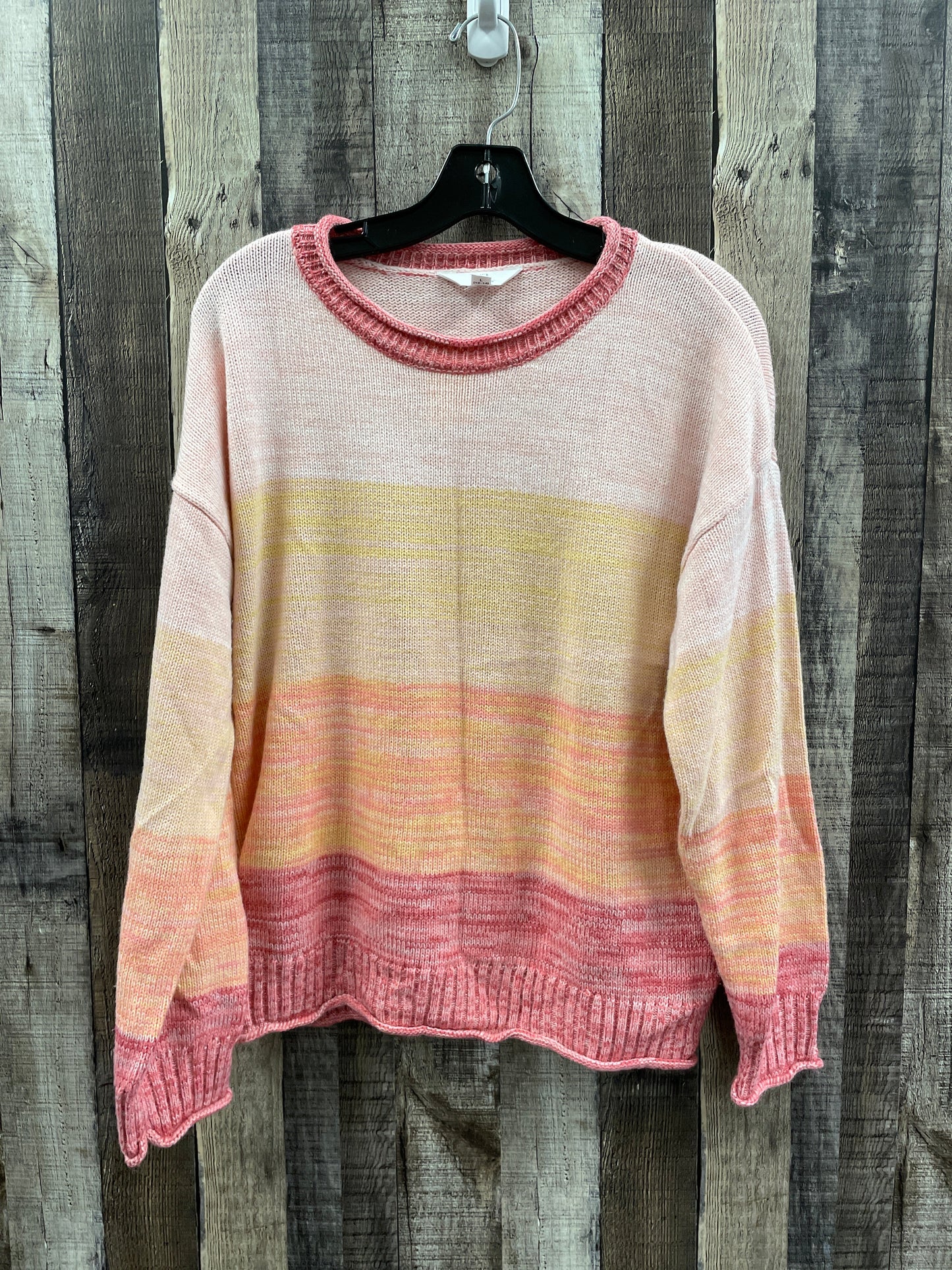 Sweater By Time And Tru In Multi-colored, Size: L