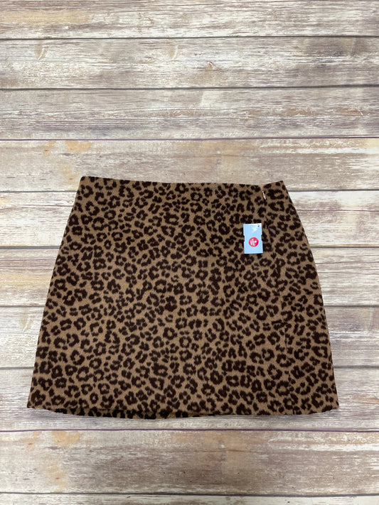 Skirt Mini & Short By Loft In Animal Print, Size: 8