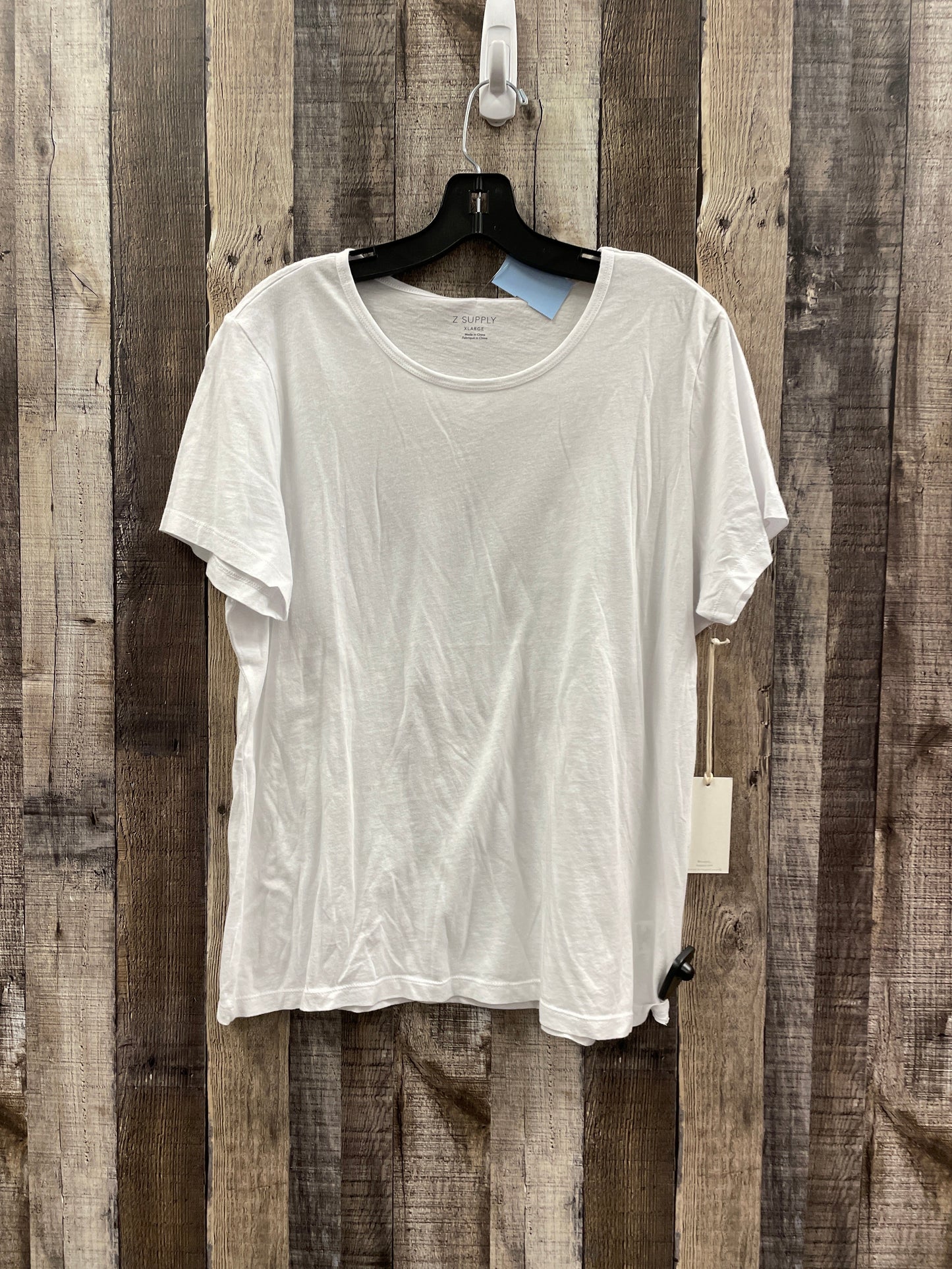 Top Short Sleeve By Z Supply In White, Size: Xl