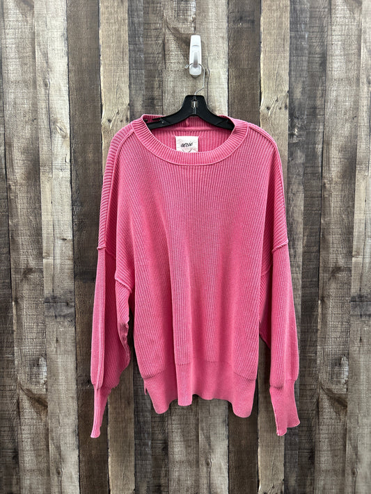 Sweater By Aerie In Pink, Size: L