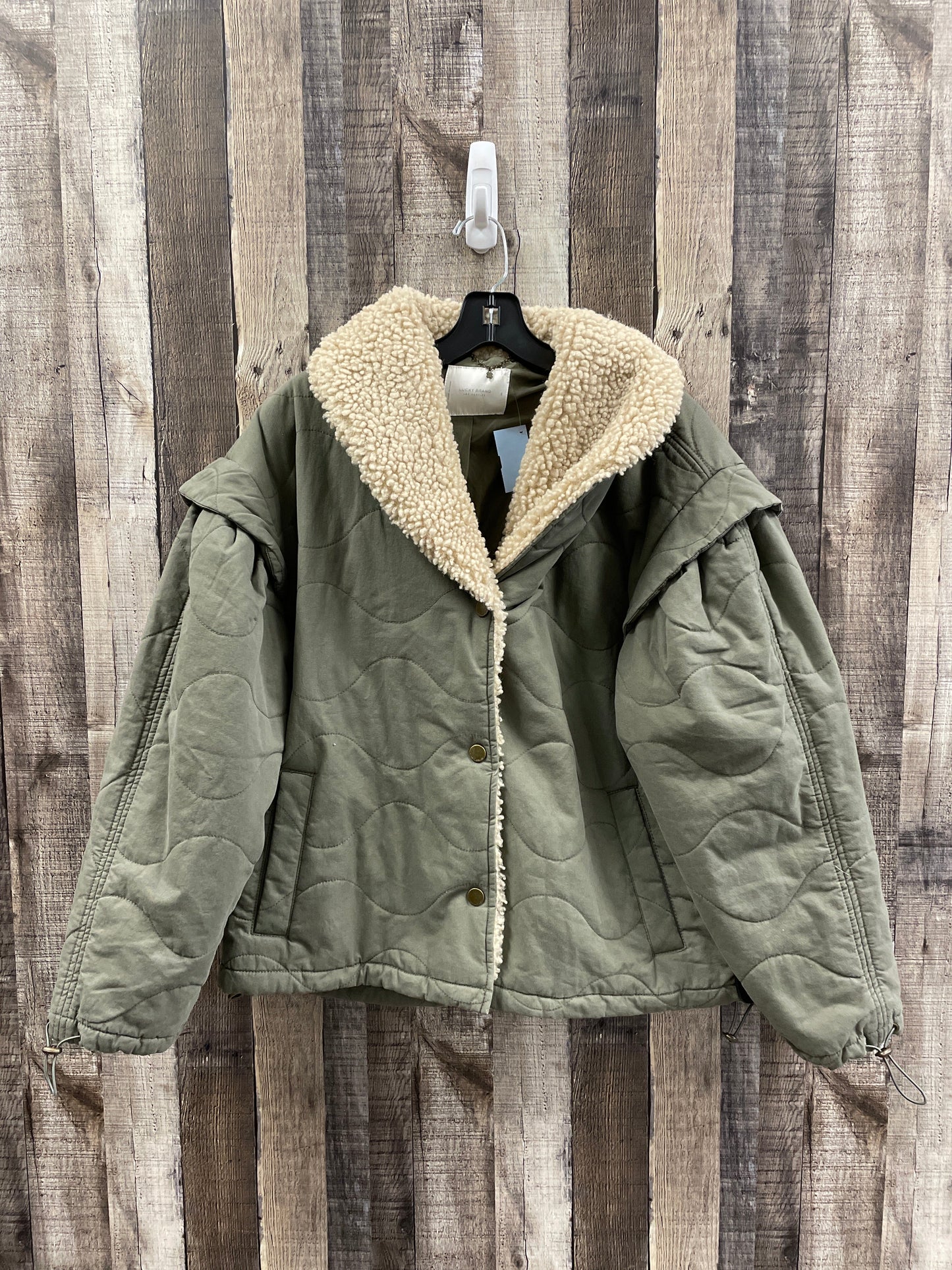 Jacket Puffer & Quilted By Lucky Brand In Green, Size: S