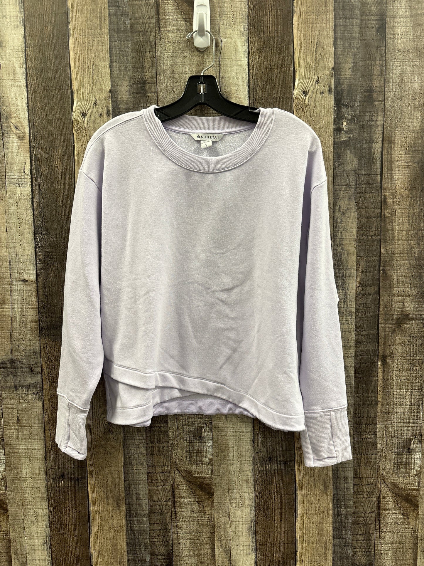 Sweatshirt Crewneck By Athleta In Purple, Size: L