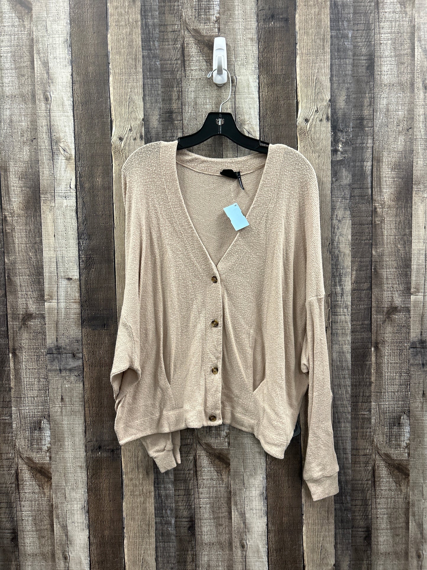 Cardigan By Cme In Tan, Size: L