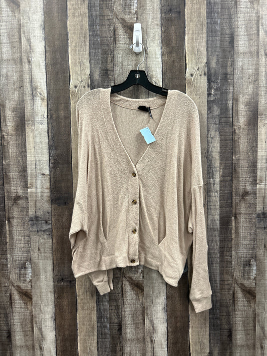 Cardigan By Cme In Tan, Size: L