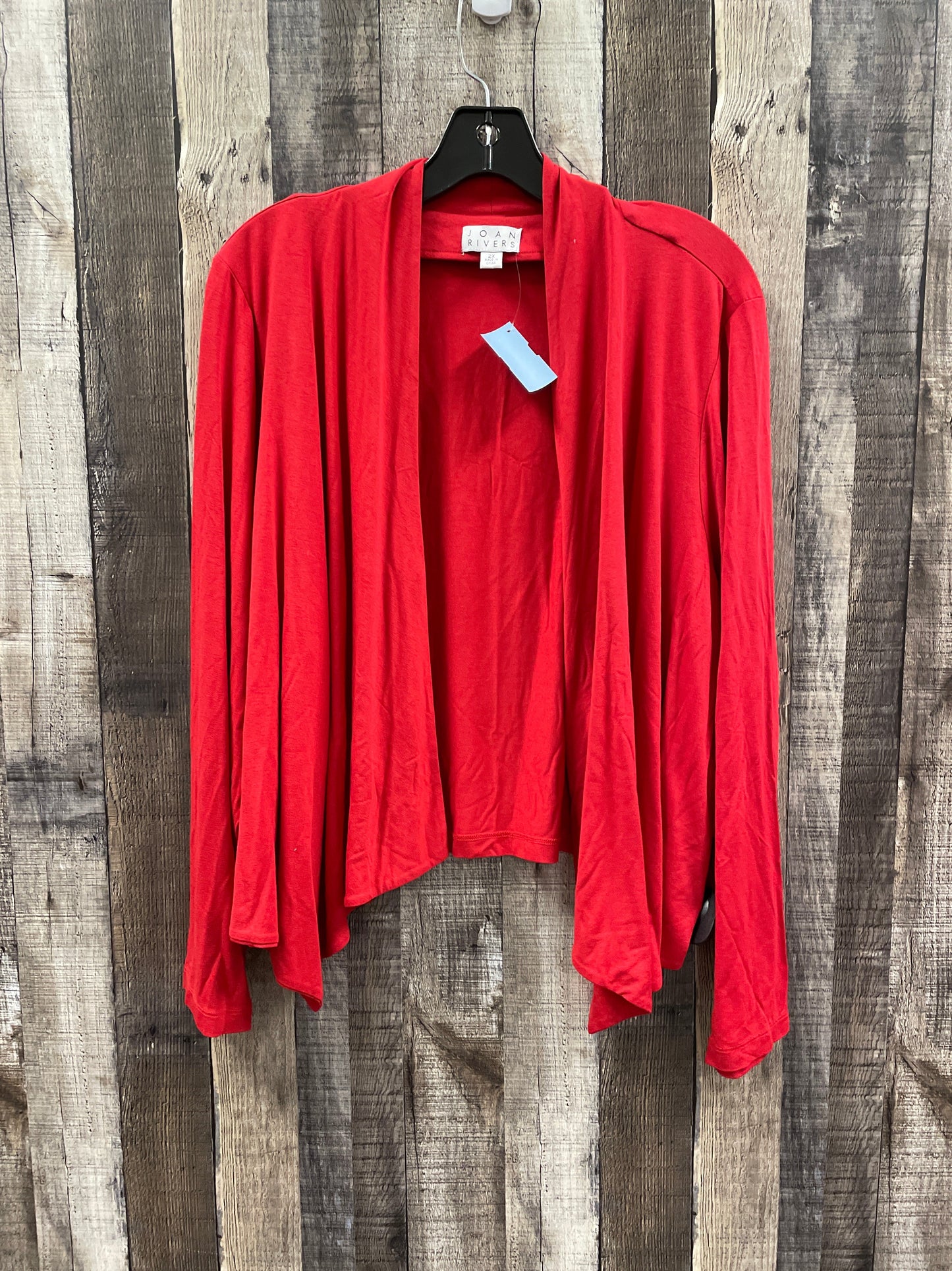 Cardigan By Joan Rivers In Red, Size: 2x