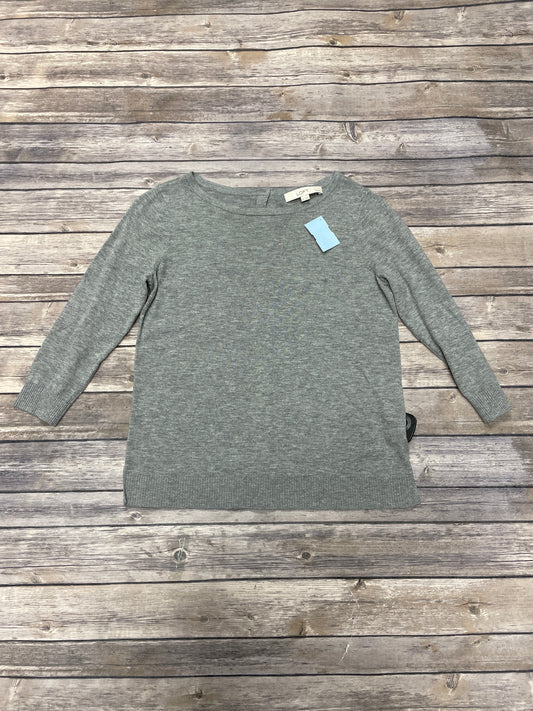 Sweater By Loft In Grey, Size: Sp