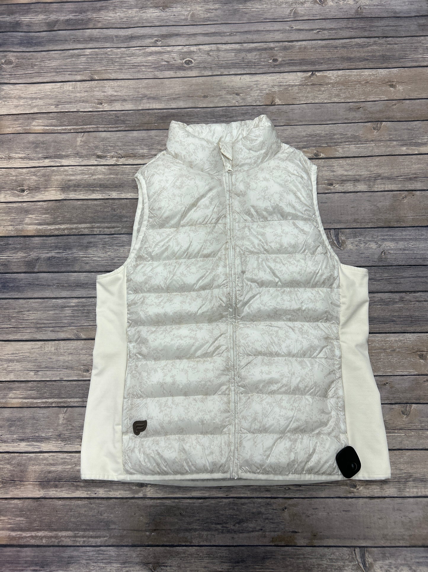 Vest Puffer & Quilted By Fabletics In White, Size: L