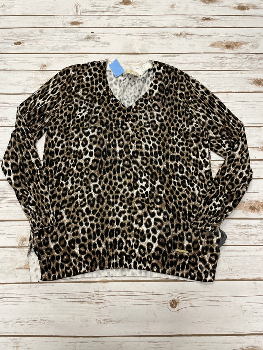 Sweater By Michael By Michael Kors In Leopard Print, Size: M