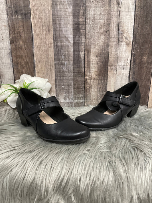 Shoes Heels Block By Clarks In Black, Size: 8