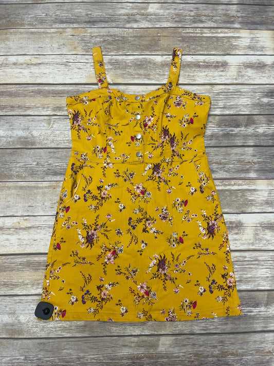 Yellow Dress Casual Short Xhilaration, Size Xl