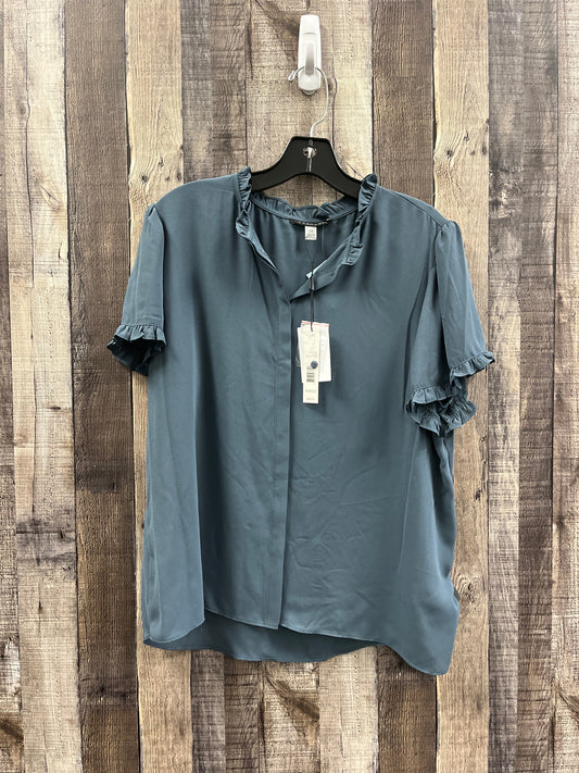 Top Short Sleeve By T Tahari In Teal, Size: L