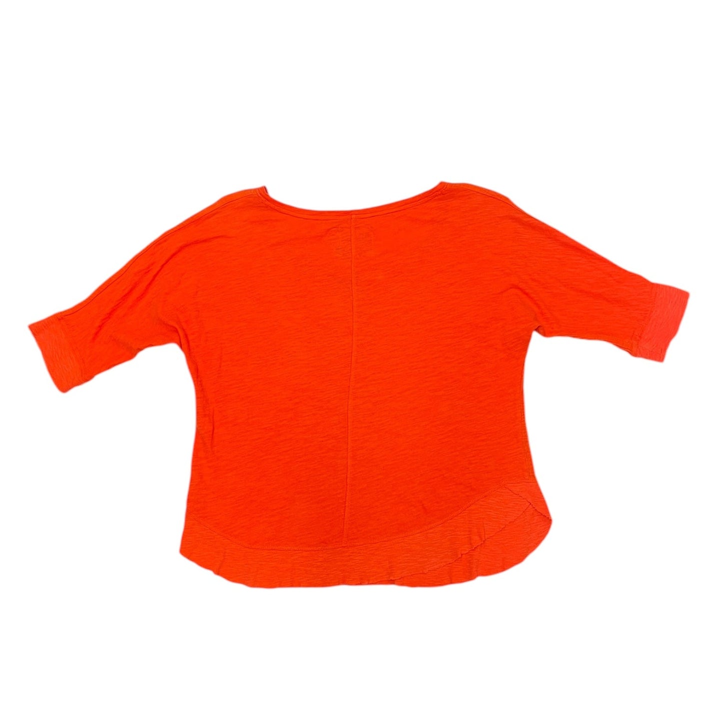 Top Short Sleeve By Anthropologie In Orange, Size: S