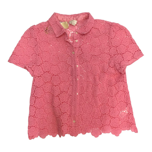 Top Short Sleeve Designer By Kate Spade In Pink, Size: Xl