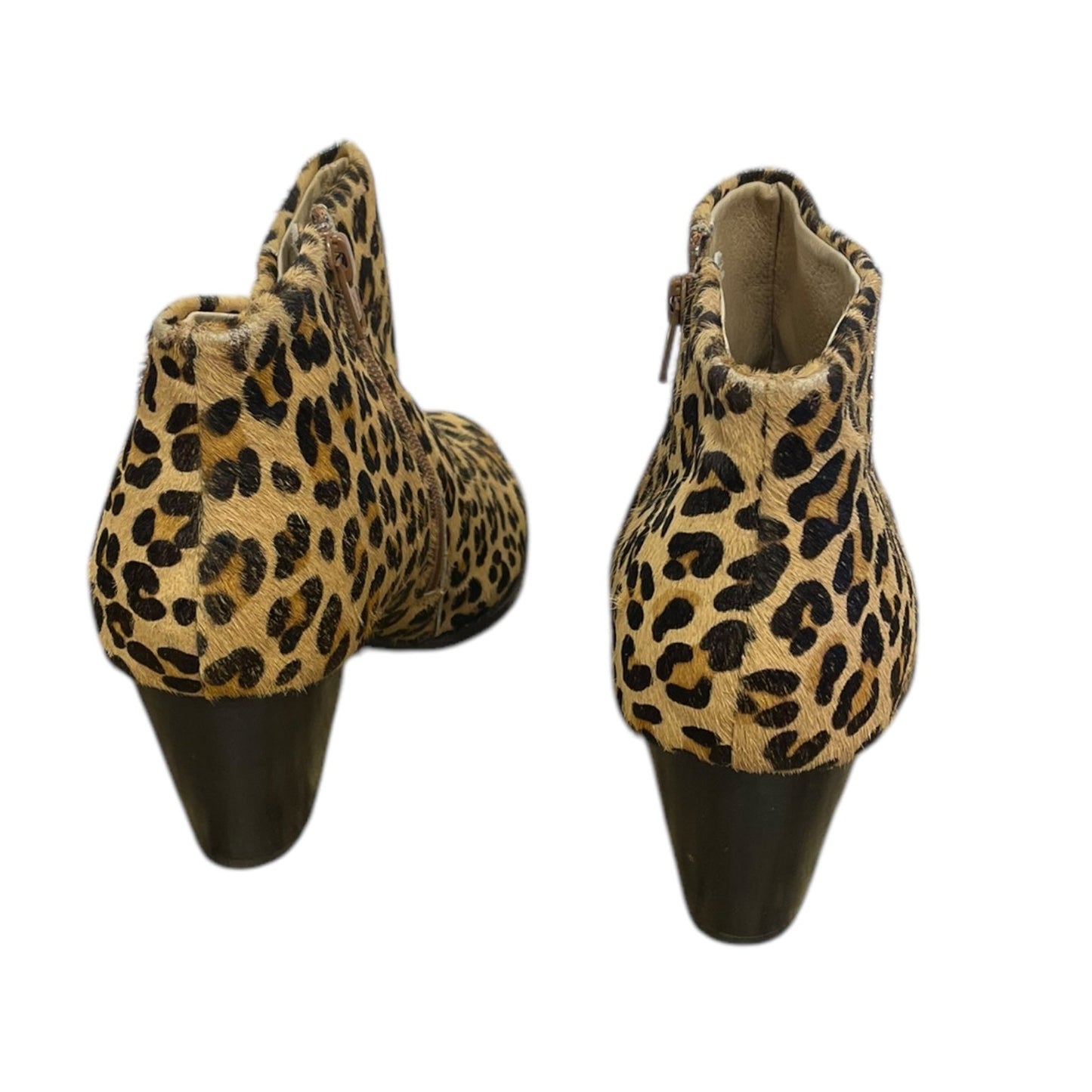 Boots Ankle Heels By Vionic In Animal Print, Size: 9