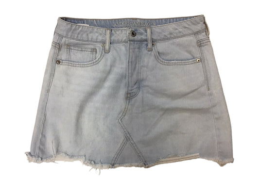 Skirt Mini & Short By American Eagle In Blue Denim, Size: 6