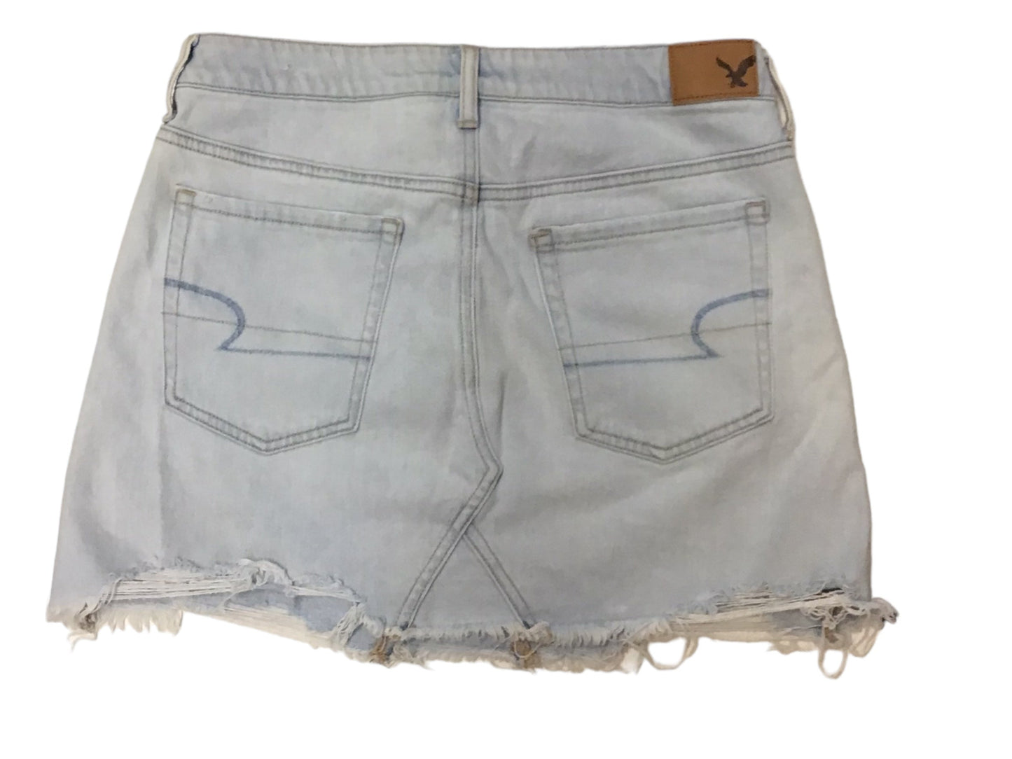 Skirt Mini & Short By American Eagle In Blue Denim, Size: 6